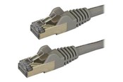 Kabel sieciowy - StarTech.com 1m Gray Cat6a / Cat 6a Shielded Ethernet Patch Cable 1 m - patch cable - 1 m - grey - Szary - 1m - 6ASPAT1MGR