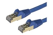 Kabel sieciowy - StarTech.com 2m Blue Cat6a / Cat 6a Shielded Ethernet Patch Cable 2 m - patch cable - 2 m - blue - Niebieski - 2m - 6ASPAT2MBL