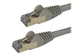 Kabel sieciowy - StarTech.com 2m Gray Cat6a / Cat 6a Shielded Ethernet Patch Cable 2 m - patch cable - 2 m - grey - Szary - 2m - 6ASPAT2MGR