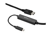 Kabel wyswietlacza - StarTech.com 3 m (10 ft.) USB-C to DisplayPort Cable - 4K 60Hz - Black - external video adapter - STM32F072CBU6 - CDP2DPMM3MB