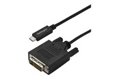 Kabel wyświetlacza - StarTech.com 3 m (10 ft.) USB-C to DVI Cable - 1920 x 1200 - Black - external video adapter - CDP2DVI3MBNL