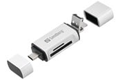 Karta pamieci - adapter i czytniki kart - Sandberg Card Reader - USB-C | USB-A | Micro-USB | SD/Micro SD - 136-28