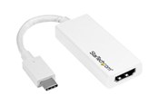Kabel wyświetlacza - StarTech.com USB C to HDMI Adapter - USB Type-C to HDMI Converter - 4K 60Hz - external video adapter - white - CDP2HD4K60W
