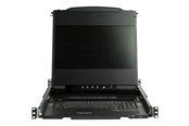 Monitor - 17" StarTech.com 17" Dual Rail Rackmount KVM Console with 1080p - DVI & VGA - KVM console - Full HD (1080p) - 17.3" - RKCOND17HD