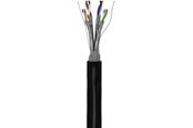 Kabel sieciowy - Pro goobay CAT 6A - S/FTP - Czarny - 100m - 4040849776243