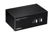 Przelacznik KVM - TRENDnet TK-240DP - KVM / audio / USB switch - 2 ports - TK-240DP