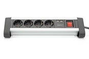 Kabel zasilajacy (zewnetrzny) - DIGITUS 4-way Office Power Strip - DA-70614