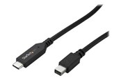 Kabel wyświetlacza - StarTech.com 1m / 3 ft USB-C to Mini DisplayPort Cable - 4K 60Hz - Black - external video adapter - STM32F072CBU6 - black - CDP2MDPMM1MB