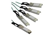 Kabel sieciowy - StarTech.com Cisco QSFP-4X10G-AOC7M Compatible QSFP+ Breakout Cable - 7 m - breakout cable - 7 m - black - Czarny - 7m - QSFP4X10GAO7