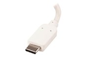 Kabel wyświetlacza - StarTech.com USB-C to HDMI Adapter with Power Delivery - 4K 60Hz UHD- White - USB 3.1 Type C Video Converter for HDMI Monitors and Displays - external video adapter - white - CDP2HDUCPW
