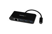 Adapter Sieciowy  (karta sieciowa, serwer druku, itp.) - StarTech.com US1GC303APD USB-C to Ethernet Adapter with 3-Port USB 3.0 Hub and Power Delivery - US1GC303APD