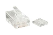 Kabel sieciowy - StarTech.com Cat 6 RJ45 Stranded Modular Plug Connector - network connector - clear - Przejrzyste - CRJ45C6STR50