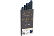 Przybory do pisania i rysowania - Parker Fountain Pen Ink Refill Cartridges | Long | Blue-Black QUINK Ink | 5 Count - S0116250