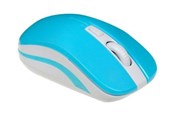 Myszka - iBOX LORIINI BLUE - mouse - 2.4 GHz - white blue - Myszy - Optyczny - 3 - Niebieski - IMOF008WBL
