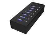 USB hub - ICY BOX IB-AC618 USB hub - 7 - USB 3.2 - Czarny - IB-AC618