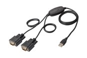 Adapter Sieciowy  (karta sieciowa, serwer druku, itp.) - DIGITUS USB to 2x RS232 Serial Adapter - DA-70158
