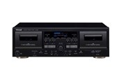 Odbiornik / Wzmacniacz AV - TEAC W-1200 - dual cassette deck - Podwójna kaseta - Czarny - W-1200-B