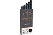 Przybory do pisania i rysowania - Parker Fountain Pen Ink Refill Cartridges | Long | Black QUINK Ink | 5 Count - 1950382