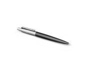 Przybory do pisania i rysowania - Parker Jotter Ballpoint Pen | Bond Street Black with Chrome Trim | Medium Point Blue Ink | Gift Box - 1953184