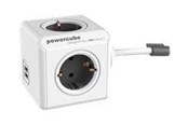 Kabel zasilajacy (zewnetrzny) - PowerCube Extended USB 1.5 meter (Type F) - Grey - 1406GY/DEEUPC