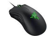 Myszka - Razer DeathAdder Essential - Black - Myszka do gier - Optyczny - 5 - Czarny z zielonym światłem - RZ01-03850100-R3M1