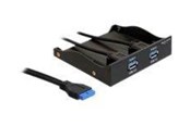 Akcesoria komputerowe - DeLOCK USB 3.0 Front Panel 2-Port - storage bay ports panel - 61896