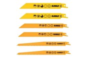 Wyrzynarka - Dewalt High Performance Break Away Reciprocating Saw Blade 6 Piece Set + Storage Case - DT2444-QZ