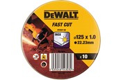 Szlifierka katowa - Dewalt 125mm x 1mm Cutting Disc 10/TIN (10 TIN Display) - DT3507-QZ