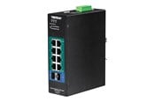 Switch - TRENDnet TI-PG102I 10-Port Industrial Gigabit L2 Managed PoE+ DIN-Rail Switch 24 – 57V - TI-PG102I