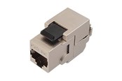 Akcesoria sieciowe - Solarix SXKJ-5E-STP-BK-SA - modular insert - SXKJ-5E-STP-BK-SA