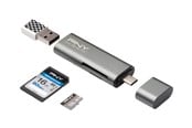 Karta pamięci - adapter i czytniki kart - PNY USB-C CARD READER + USB-A ADAP ACCS - R-TC-UA-3N1E01-RB