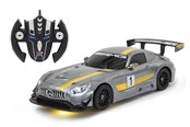 Zdalnie sterowane zabawki - Jamara Mercedes AMG GT3 1:14 transformable 2.4GHz grey - 410028