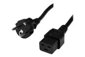 Kabel zasilający (zewnętrzny) - StarTech.com Power Cord Schuko CEE7 to IEC 320 C19 - power cable - 2 m - PXTEUC192M