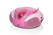 Odtwarzacz CD - Lenco SCD-37 USB - Portable FM Radio CD and USB player - Pink - SCD37USBR
