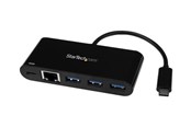 USB hub - StarTech.com USB 3.0 Hub 3-port USB hub - 3 - Czarny - HB30C3AGEPD