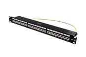 Akcesoria sieciowe - Deltaco STP patch panel 24xRJ45 Cat6a 1U 19" - PAN-200