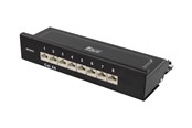 Akcesoria sieciowe - Deltaco PAN-211 Patch Panel 8xRJ45 Cat6a wall-mountable metal black - PAN-211