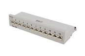 Akcesoria sieciowe - Deltaco PAN-212 Patch Panel 12xRJ45 Cat6a wall-mountable metal grey - PAN-212