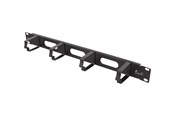 Akcesoria sieciowe - Deltaco 19" 1U Metal Cable Management with brush - SP-3650-1U