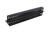 Akcesoria sieciowe - Deltaco 19" 1U Plastic Cable Management Bar - SP-3663-1U