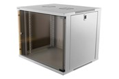 Szafa rack - Deltaco 19-5409W - 9U - Wall Mount Rack Cabinet (with Glass Door) - 19-5409W