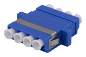 Akcesoria sieciowe - Deltaco Snap-in fiber mating sleeve 4xLC-LC Single mode. - FBP-1066