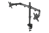 Uchwyt na monitor - Deltaco Dual Monitor Desk Mount for 13"-32" screens - Czarny - GAM-040