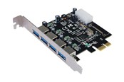 Kontroler, sterownik - Longshine USB 3.0 Card PCIe 4*extern inkl.SATA Pow - LCS-6380-4