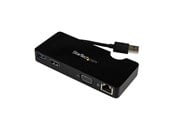 Stacja dokująca - StarTech.com Travel Docking Station for Laptops - HDMI or VGA - USB 3.0 - docking station - HDMI - USB3SMDOCKHV