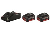 Akumulator i ladowarka - Bosch Professional Blue bosch 18v battery pack 2x4.0ah w/charger - 1600A019S0