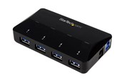 USB hub - StarTech.com USB 3.0 Hub 4-Port plus Dedicated Charging Port USB hub - 4 - USB 3.2 - Czarny - ST53004U1C
