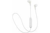 Słuchawki, zestaw słuchawkowy - JVC Wireless In Ear Headphones with Remote and Mic - White - JVC HA-FX9BTWE