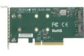 Stacja dokujaca - Supermicro 2x NVMe PCIe 3.0 x8 Low Profile - AOC-SLG3-2M2-O