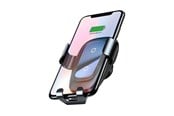 Telefon - Adapter i Ladowarka - Baseus Metal Wireless Charger Gravity Car Mount for Smartphones - Black - WXYL-B0A